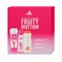 Adidas fruity rhythm edt 75ml+ gel 250ml+ botella