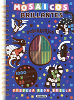 Libro mosaicos brillantes de dinosaurios