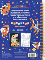 Libro mosaicos brillantes de dinosaurios