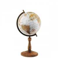 Globo mundo 20cm madera