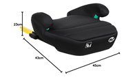 BOOSTER elevador isize negro isofix