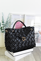 Bolso trenzado negro NOCO