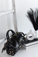 Bolso charol hebillas negro NOCO