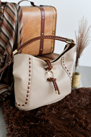 Bolso hobo trenza beige NOCO
