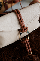 Bandolera 2 cuerpos trenza beige NOCO