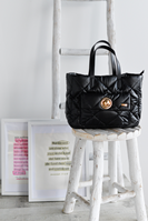 Bolso acolchado cierre negro NOCO