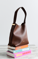 Bolso hobo piel vegana marron NOCO