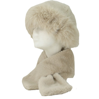 Set 2 piezas gorro cuello pelo