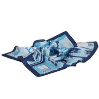 Pañuelo casas azul ZARUCHO 53*53