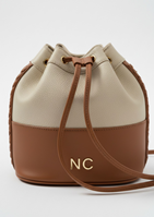 Bombonera NOCO bicolor trenza camel