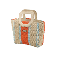 Bolso capazo asa beige colorido ZARUCHO