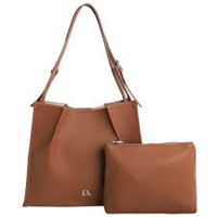 Shopper cuero D.ALGODON 