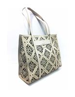 Bolso hombro D.ALGODON marfil 