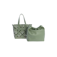 Bolso de mano D.Algodon verde