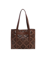 Bolso hombro DON ALGODON marron 