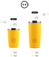 Vaso termico cool bottles yellow 550ml