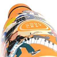 Botella cool bottles kids 350ml music beat 