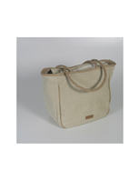 Bolso 2 asas lona ribete crudo playa