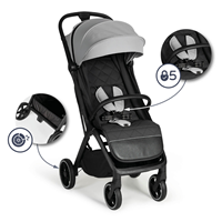 Silla paseo I WALK gris/negro
