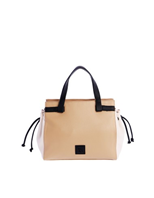 Bolso mano D.ALGODON beige