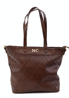 Tote trenzado marron NOCO