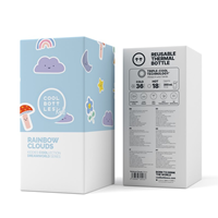 Botella Kiddie 350ml raimbow clouds