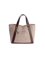 Bolso mano DON ALGODON taupe