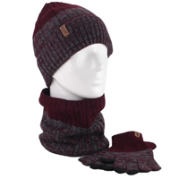 Set 3 piezas gorro braga guantes ZARUCHO