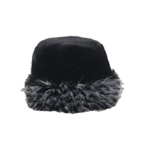Sombrero liso pelo plumas negro ZARUCHO